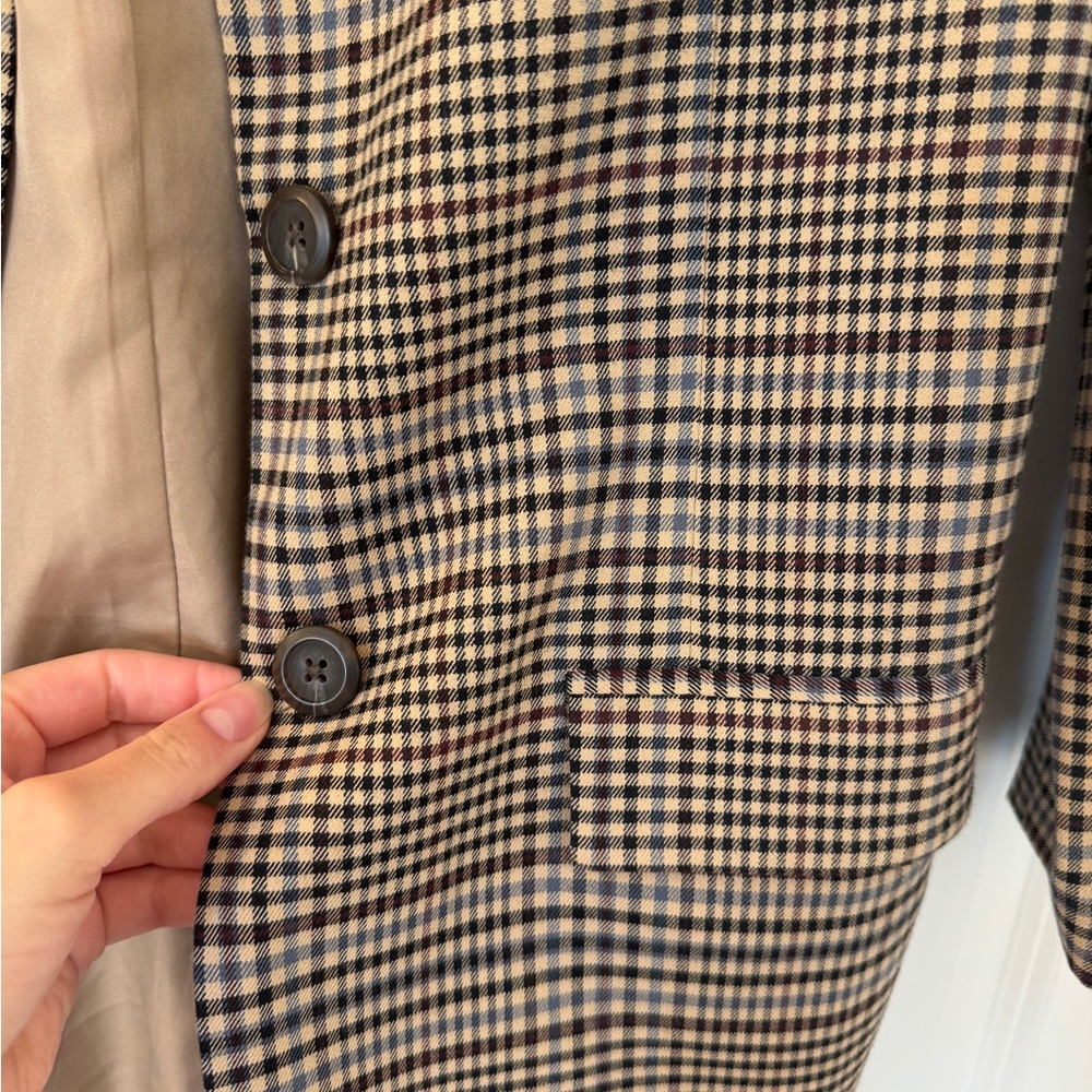 BB Dakota Check This Out Blazer in Brown Size Small - Picture 3 of 6